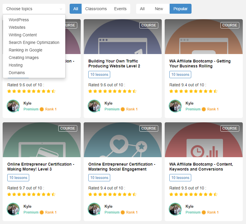 Learn how to setup Wordpress, build websites, write SEO worthy content, understand Search Engine Optimization, how to rank in Google, how to create and edit images for your website, all about hosting, and how to pick the right domain name.