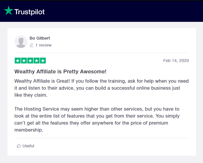 Wealthy Affiliate is Great! If you follow the training, ask for help when you need it and listen to their advice, you can build a successful online business just like they claim.