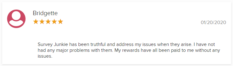 Survey Junkie 5 Star BBB Rating by Bridgette