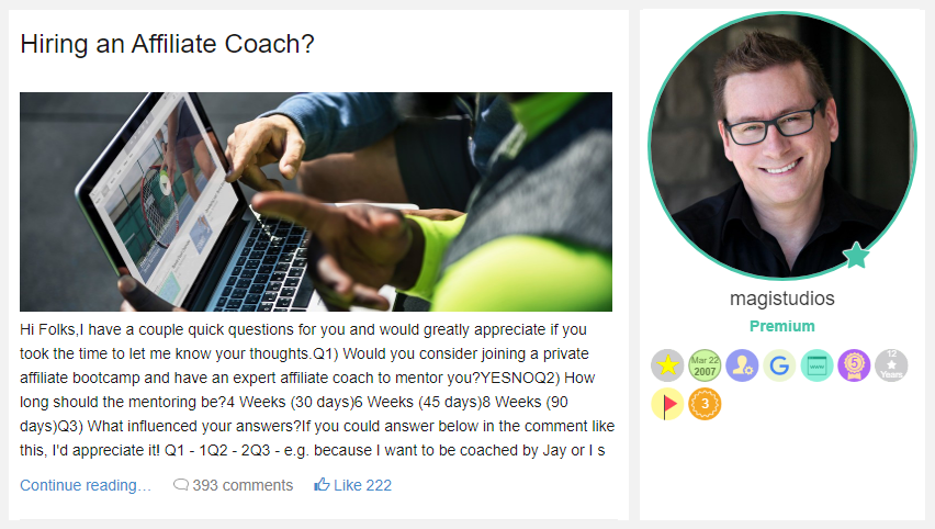 I have a couple quick questions for you and would greatly appreciate if you took the time to let me know your thoughts... Would you consider joining a private affiliate bootcamp and have an expert affiliate coach to mentor you?.. How long should the mentoring be?..